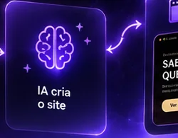 IA cria o site